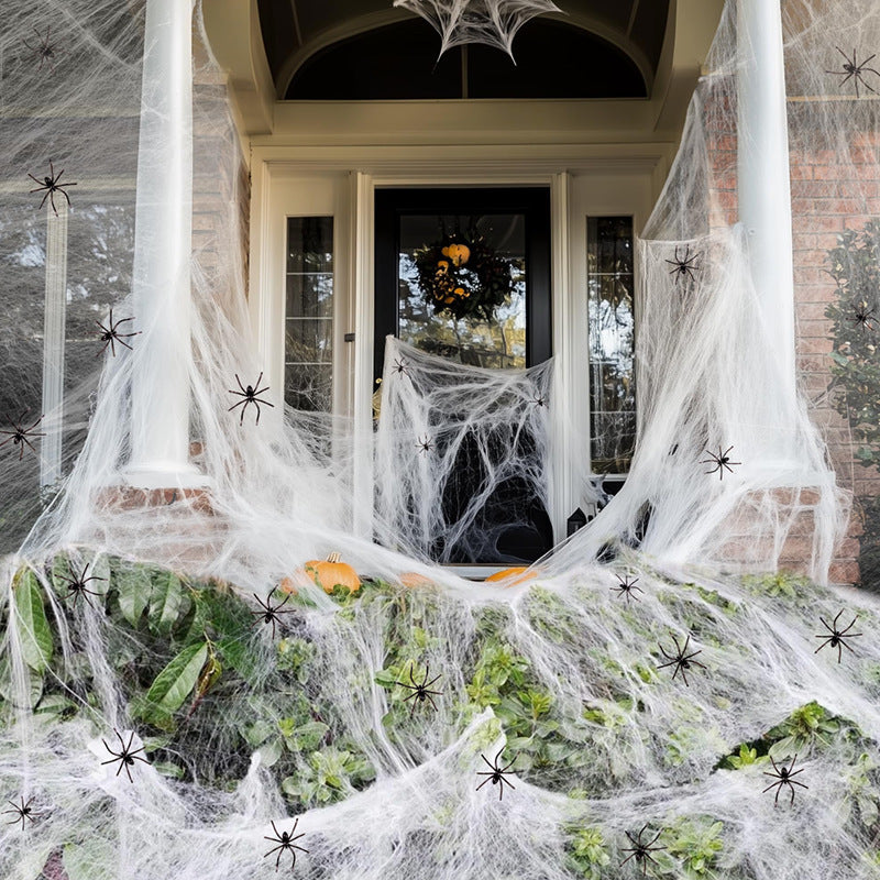 Halloween Dekoration – Baumwoll-Spinnennetz