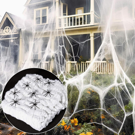 Halloween Dekoration – Baumwoll-Spinnennetz