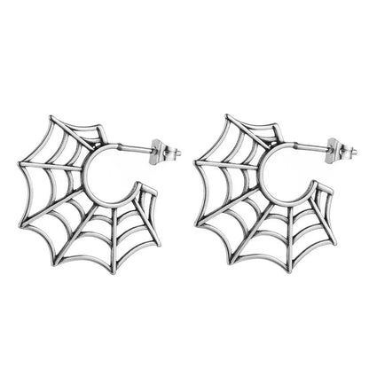 Spinnennetz Ohrringe – Gothic Style