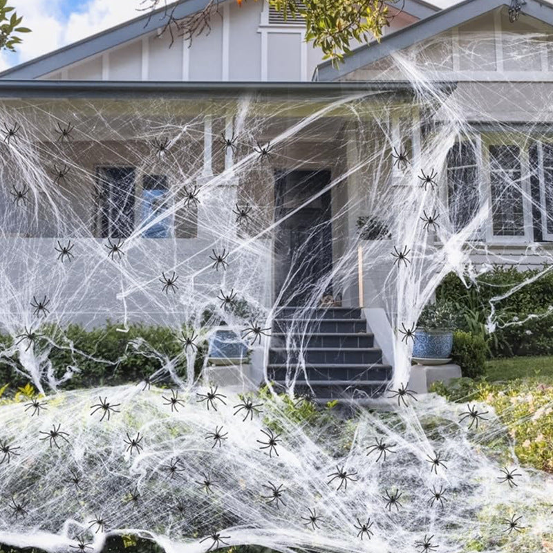 Halloween Dekoration – Baumwoll-Spinnennetz