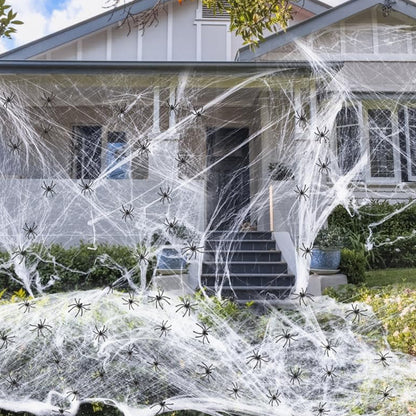 Halloween Dekoration – Baumwoll-Spinnennetz