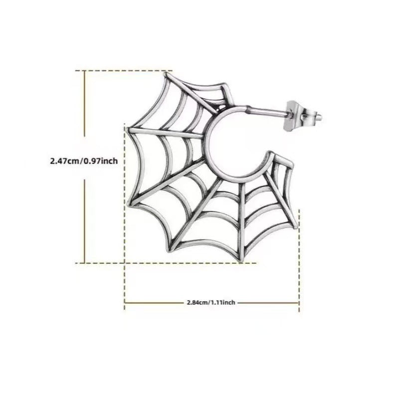 Spinnennetz Ohrringe – Gothic Style