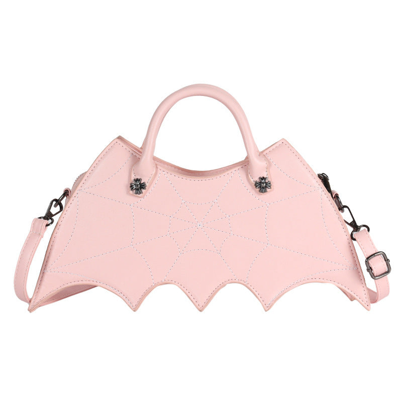 Halloween Schultertasche – Spinnennetz-Design / Batgirl Style