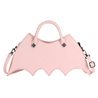 Halloween Schultertasche – Spinnennetz-Design / Batgirl Style