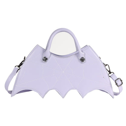 Halloween Schultertasche – Spinnennetz-Design / Batgirl Style
